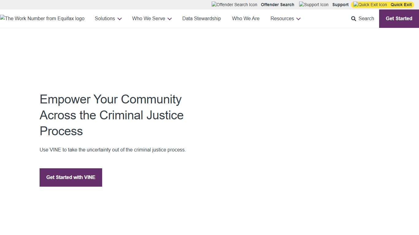 VINE Victim Notifications from 911 Call to Release VINE by Equifax